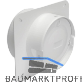 OPTIMAIRO Maueranschluss-Stutzen NW 100 Kunststoff Wei�