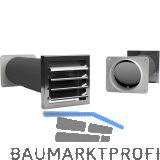 OPTIMAIRO Mauerkasten NW 150 Kunststoff wei�/Edelstahl