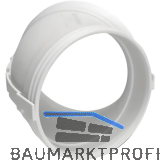 OPTIMAIRO Rundrohrbogen 45� NW 150 Kunststoff wei�