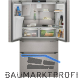 LIEBHERR French Door K�hl-Gefrierkombination MBsddi 9528, SmartSteel/Silber