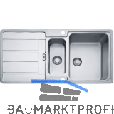 SOLIDO 2D-Sp�le HDX 254, 965 x 510 mm Edelstahl, reversibel