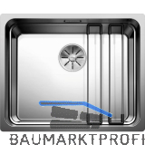 BLANCO 2D-Sp�le Etagon 500-IF Edelstahl mit Schiene