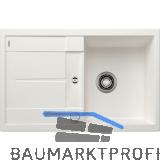 BLANCO Einbausp�le Metra 45 S mit Drehknopfgarnitur Wei�, reversibel