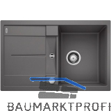 BLANCO fl�chenb�ndige Sp�le Metra 45 S-F Felsgrau, reversibel