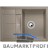 BLANCO Einbausp�le Metra 45 S Compact Tartufo mit Drehknopfgarnitur, reversibel