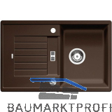 BLANCO Einbausp�le Zia 45 S Cafe mit Drehknopfgarnitur, reversibel