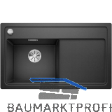 BLANCO Einbausp�le Zenar 45 S Anthrazit, Tropfteil rechts