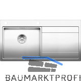 BLANCO 2D-Sp�le Divon II 5 S-IF Tropfteil rechts, Edelstahl