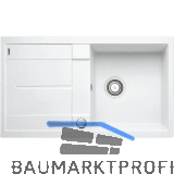 BLANCO Einbausp�le Metra 5 S Wei� mit Drehknopfgarnitur, reversibel