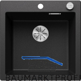 BLANCO Einbausp�le Pleon 5 mit Drehknopfgarnitur, Anthrazit