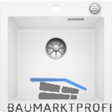 BLANCO Einbausp�le Pleon 5 mit Drehknopfgarnitur, Wei�