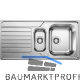 BLANCO Einbausp�le Dinas 6 S mit Drehknopf Edelstahl reversibel