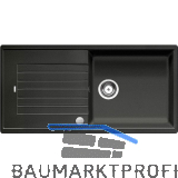 BLANCO Einbausp�le Zia XL 6 S Anthrazit mit Drehknopfgarnitur, reversibel