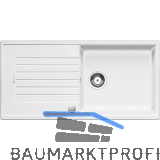 BLANCO Einbausp�le Zia XL 6 S Wei� mit Drehknopfgarnitur reversibel