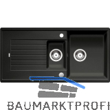 BLANCO Einbausp�le Zia 6 S Anthrazit mit Drehknopfgarnitur, reversibel