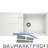BLANCO Einbausp�le Metra XL 6 S Wei� mit Drehknopfgarnitur, reversibel