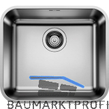 BLANCO Unterbau-Sp�le Supra 450-U, Edelstahl