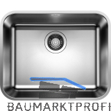 BLANCO Unterbau-Sp�le Supra 500-U, Edelstahl