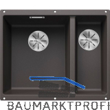 BLANCO Unterbau-Sp�le Subline 340/160-U Restebecken rechts, Felsgrau