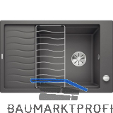 BLANCO Einbausp�le Elon XL 6 S mit InFino und Ablauffernb. Felsgrau, reversibel