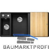 BLANCO fl�chenb�ndige Sp�le Axia III 6 S-F Anthrazit, ink. Eschebrett, TT rechts
