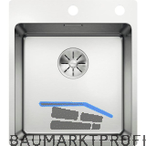 BLANCO 2D-Sp�le Andano 400-IF/A mit Push Control Edelstahl