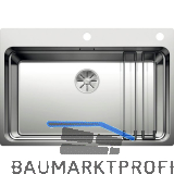 BLANCO 2D-Sp�le Etagon 700-IF/A Edelstahl mit Schiene