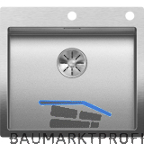 BLANCO 2D-Sp�le Claron 500-IF/A Edelstahl Durinox�