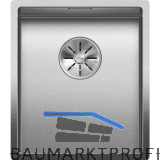 BLANCO Unterbau-Sp�le Claron 340-U Edelstahl Durinox�