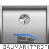 BLANCO 2D-Sp�le Claron 500-IF Edelstahl Durinox�