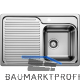 BLANCO 2D-Sp�le Classic 40 S Edelstahl TT links