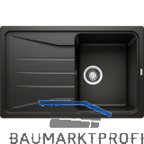 BLANCO Einbausp�le Sona 45 S Schwarz, reversibel