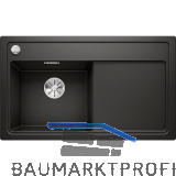 BLANCO Einbausp�le Zenar 45 S Schwarz, Tropfteil rechts