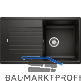 BLANCO Einbausp�le Zia 5 S mit Drehknopfgarnitur Schwarz, reversibel