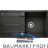 BLANCO fl�chenb�ndige Sp�le Metra 5 S-F Schwarz, reversibel