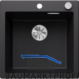 BLANCO Einbausp�le Pleon 5 mit Drehknopfgarnitur, Schwarz