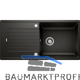 BLANCO Einbausp�le Zia XL 6 S mit Drehknopfgarnitur Schwarz, reversibel