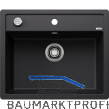 BLANCO fl�chenb�ndige Sp�le Dalago 6-F, Schwarz