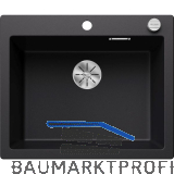 BLANCO Einbausp�le Pleon 6 mit Drehknopfgarnitur, Schwarz