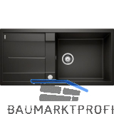 BLANCO Einbausp�le Metra XL 6 S mit Drehknopfgarnitur Schwarz, reversibel