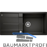 BLANCO fl�chenb�ndige Sp�le Metra XL 6 S-F Schwarz, reversibel