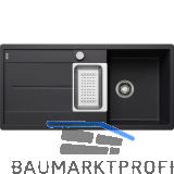 BLANCO fl�chenb�ndige Sp�le Metra 6 S-F Schwarz, reversibel