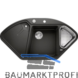 BLANCO fl�chenb�ndige Ecksp�le Delta II-F Schwarz