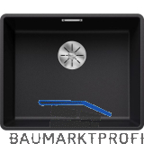 BLANCO fl�chenb�ndige Sp�le Serie Subline 500-F, Schwarz