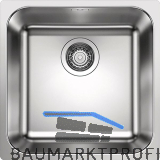 BLANCO 2D-Sp�le Supra 400-IF Edelstahl