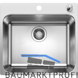 BLANCO 2D-Sp�le Supra 500-IF/A Edelstahl