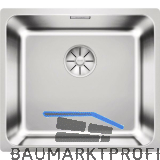 BLANCO Unterbau-Sp�le Solis 450-U Edelstahl