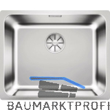 BLANCO Unterbau-Sp�le Solis 500-U Edelstahl