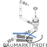 BLANCO Ab- und �berlaufgarnitur 1 x 3,5" 224821