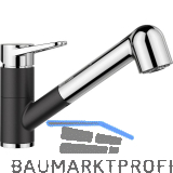 BLANCO K�chenarmatur Blancowega-S II 526428 druckfest, Silgranitschwarz/Chrom